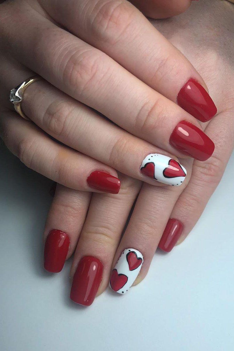 50 Gorgeous Valentine's Day Nail Art Designs Just For You 2022