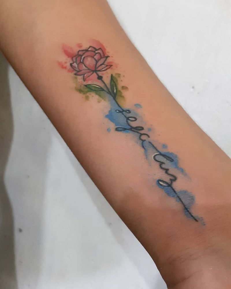 55 Pretty Watercolor Tattoos to Inspire You