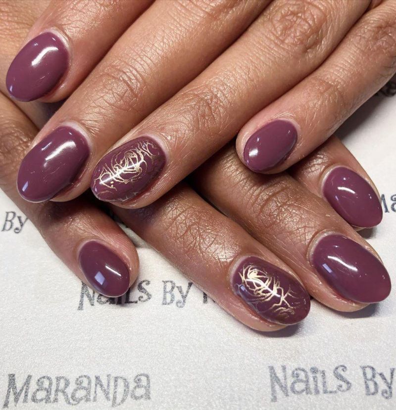 50 Classic Dusty Rose Nails to Fall In Love With