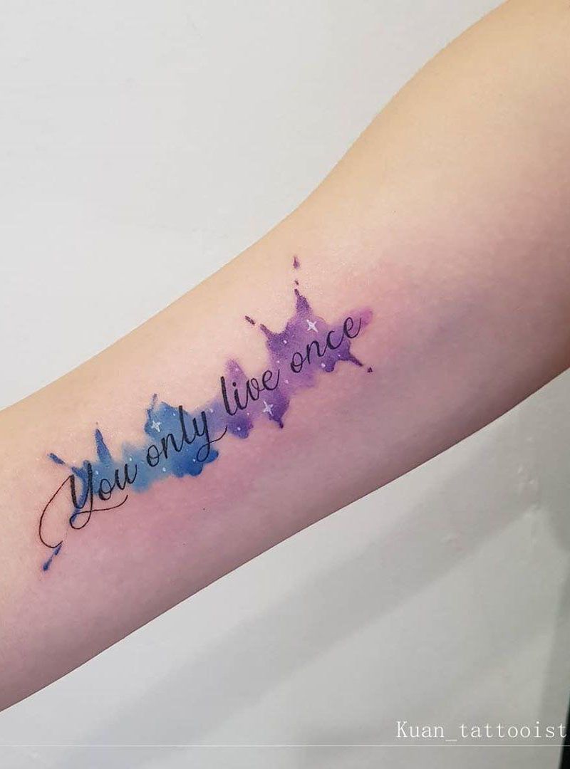 55 Pretty Watercolor Tattoos to Inspire You