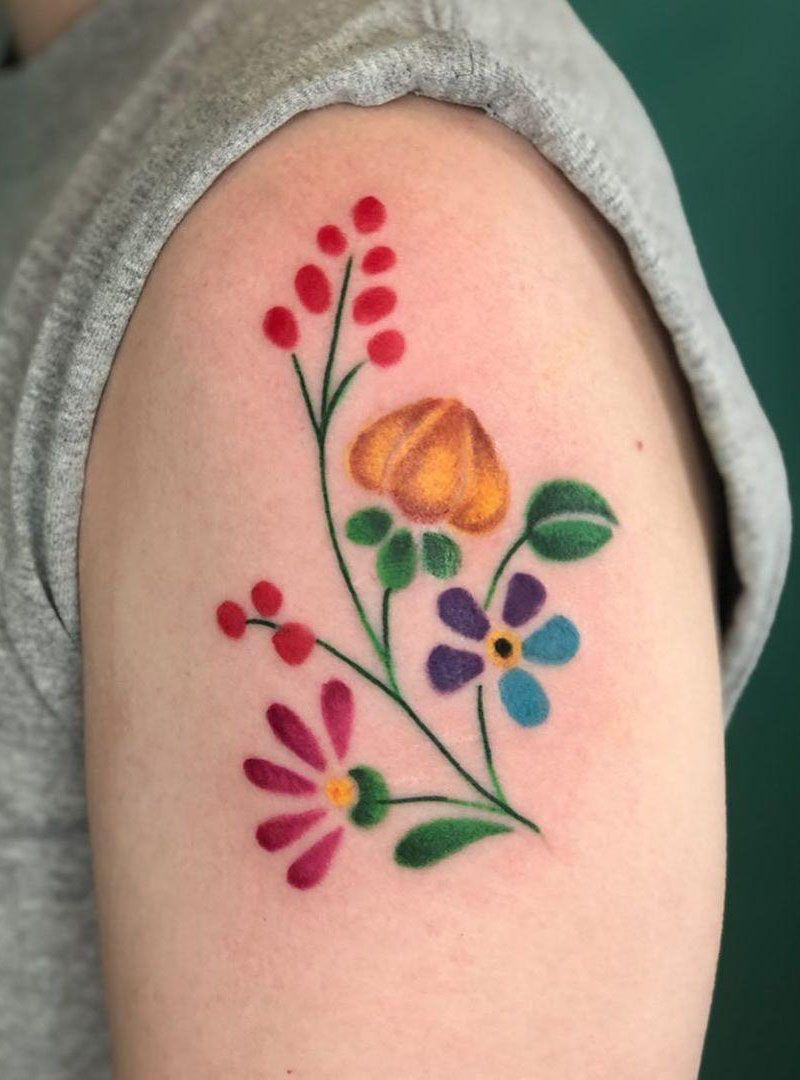 55 Pretty Watercolor Tattoos to Inspire You