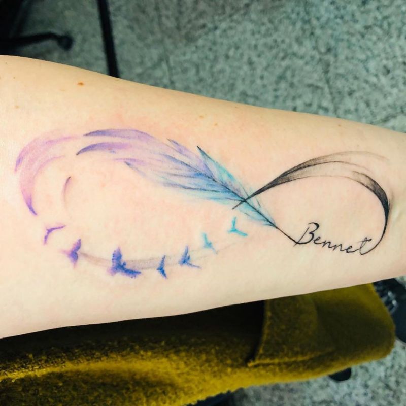 55 Pretty Watercolor Tattoos to Inspire You