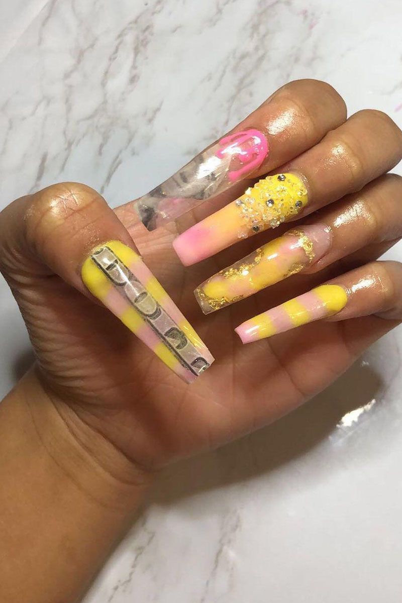 55 Gorgeous Money Nail Art Designs Make You Rich