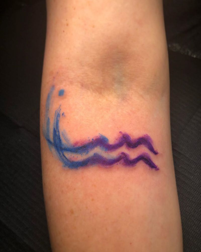 55 Pretty Watercolor Tattoos to Inspire You