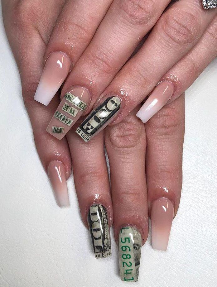 55 Gorgeous Money Nail Art Designs Make You Rich