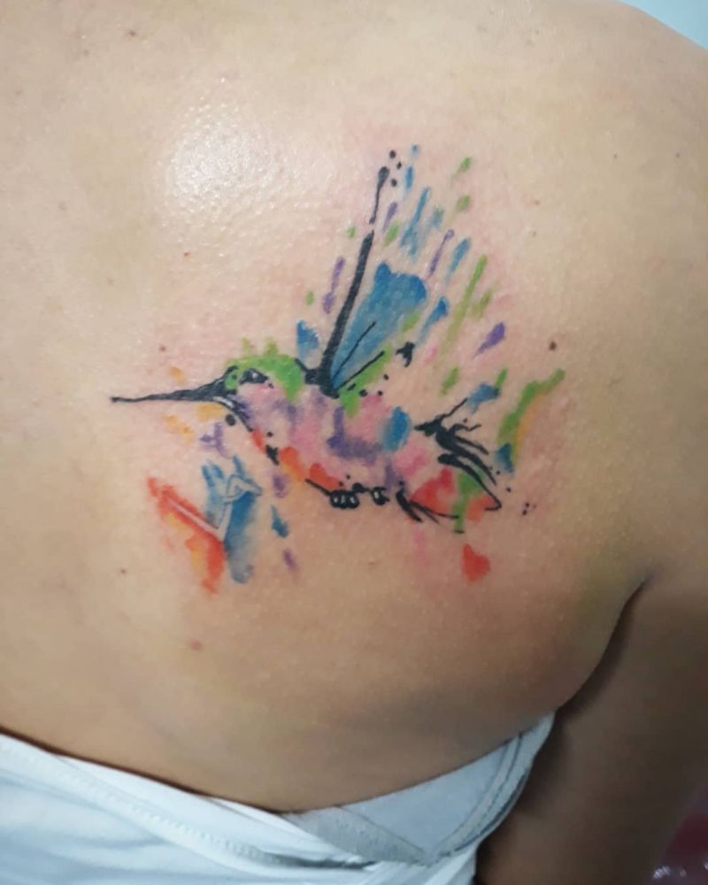 55 Pretty Watercolor Tattoos to Inspire You