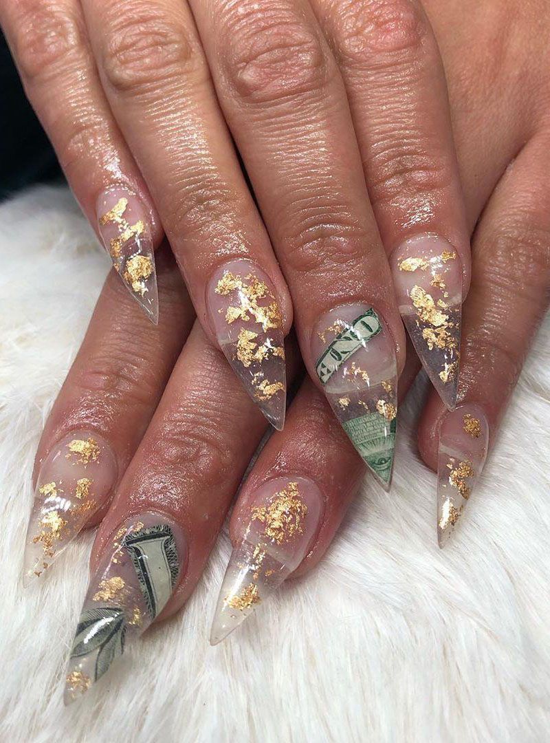 55 Gorgeous Money Nail Art Designs Make You Rich