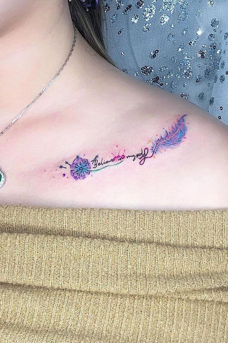 55 Pretty Watercolor Tattoos to Inspire You