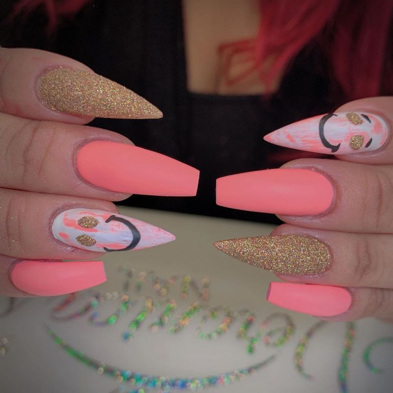 55 Gorgeous Matte Nail Art Designs for Spring You Must Try