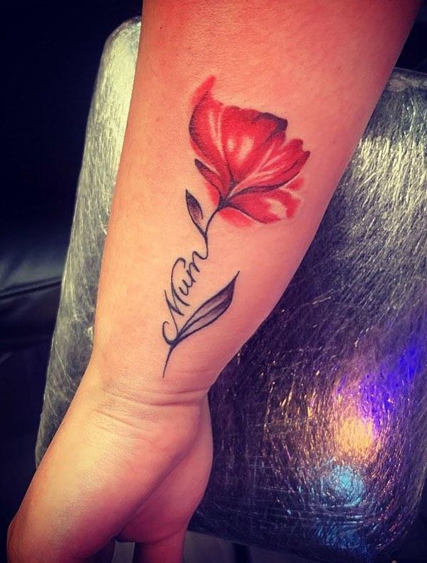 55 Pretty Watercolor Tattoos to Inspire You