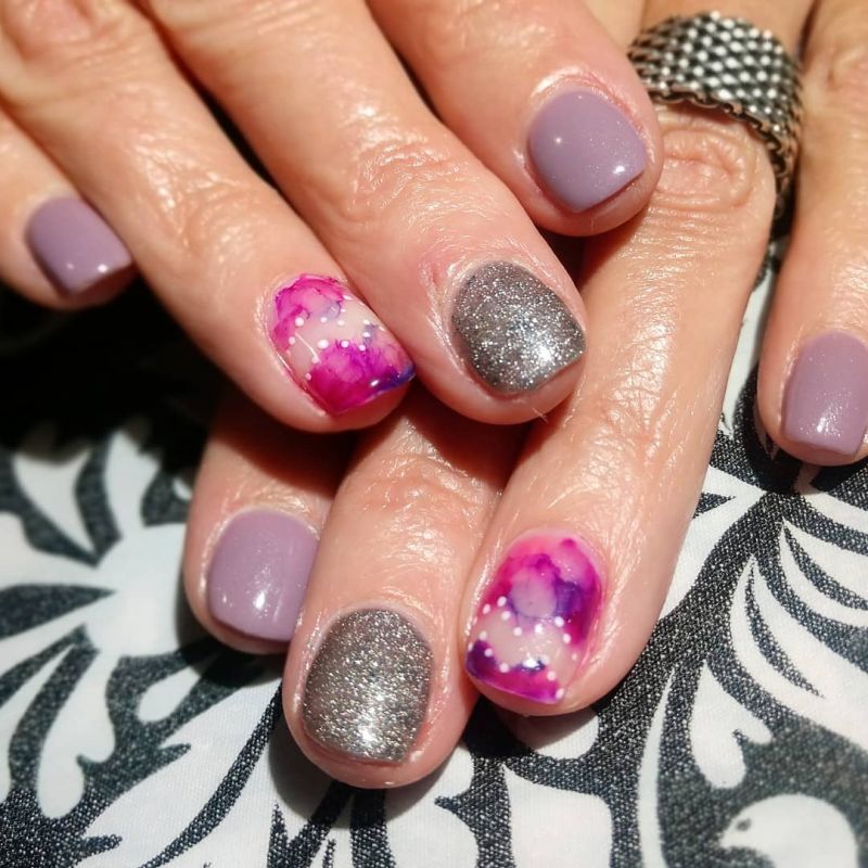 38 Pretty Watercolor Nail Art Designs You Will Love