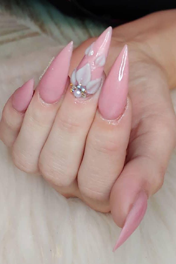 50 Classic Dusty Rose Nails to Fall In Love With