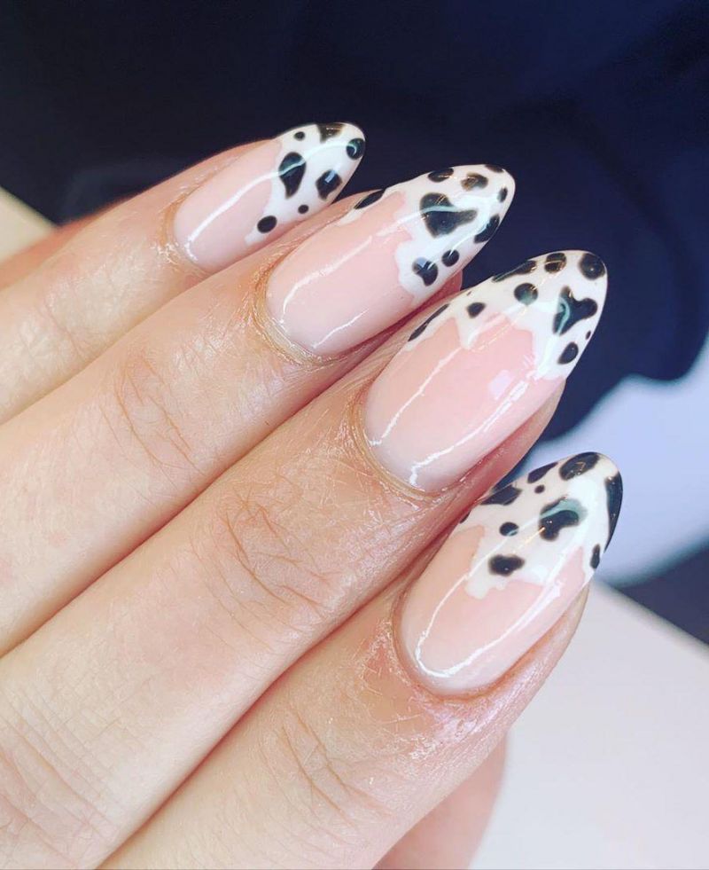 50 Stylish Cow Print Nail Art Designs For Inspiration