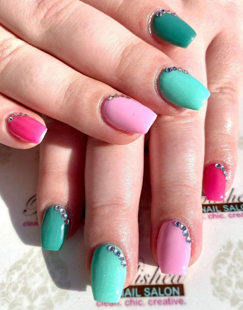 55 Elegant Multicolor Nails for Spring You Will Love