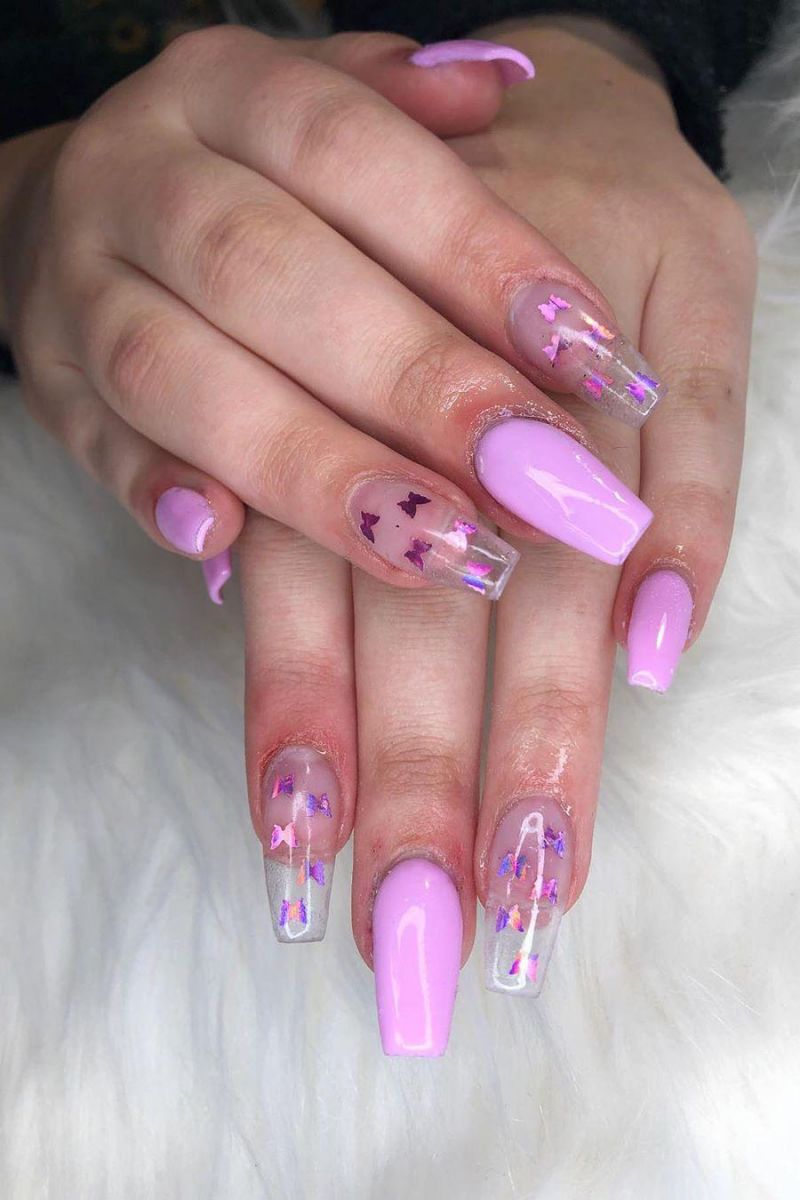 55 Trendy Butterfly Nail Art Designs for Spring