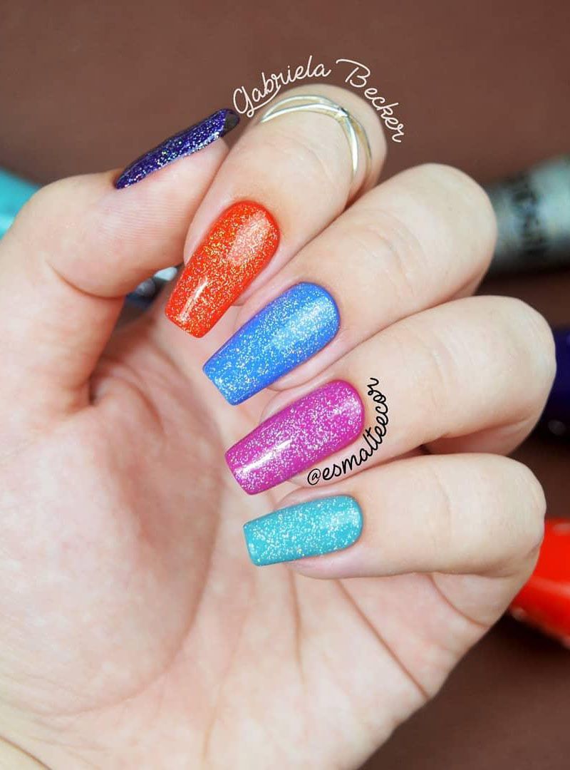 55 Elegant Multicolor Nails for Spring You Will Love