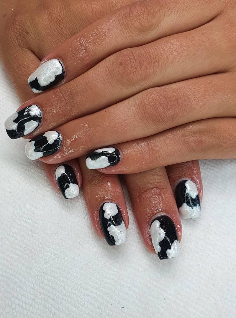 50 Stylish Cow Print Nail Art Designs For Inspiration