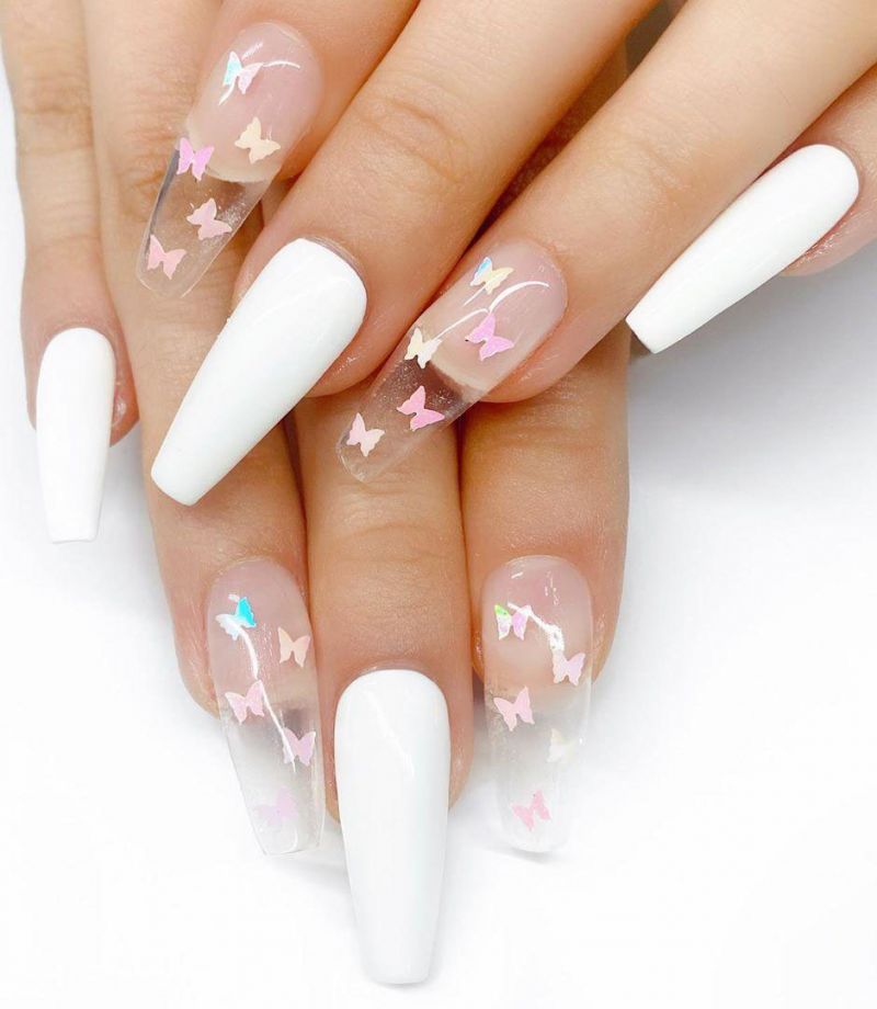 55 Trendy Butterfly Nail Art Designs for Spring