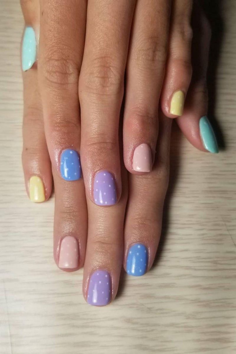 55 Elegant Multicolor Nails for Spring You Will Love