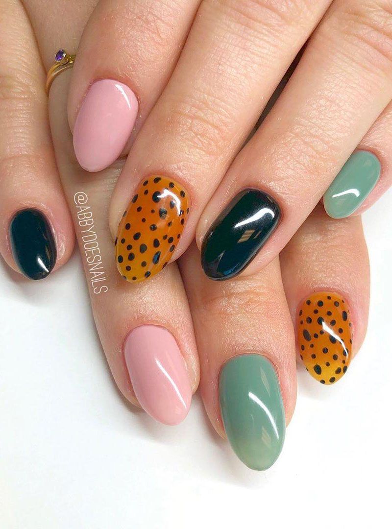 55 Elegant Multicolor Nails for Spring You Will Love