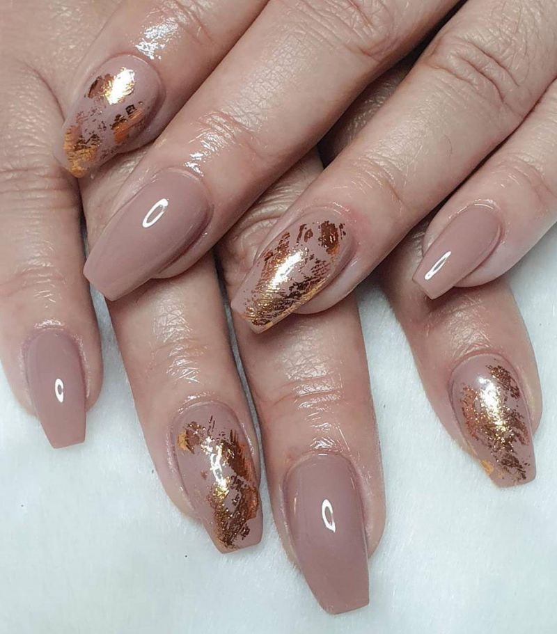 55 Elegant Foil Nail Art Designs for Spring