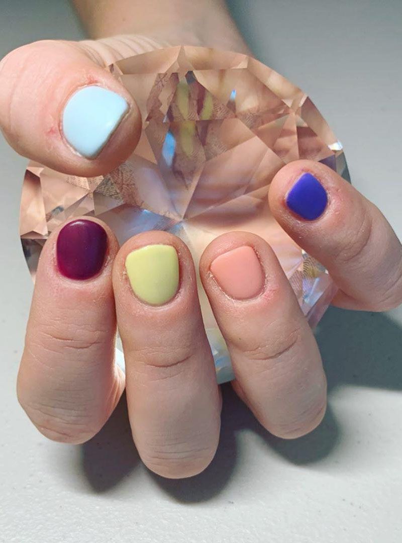 55 Elegant Multicolor Nails for Spring You Will Love