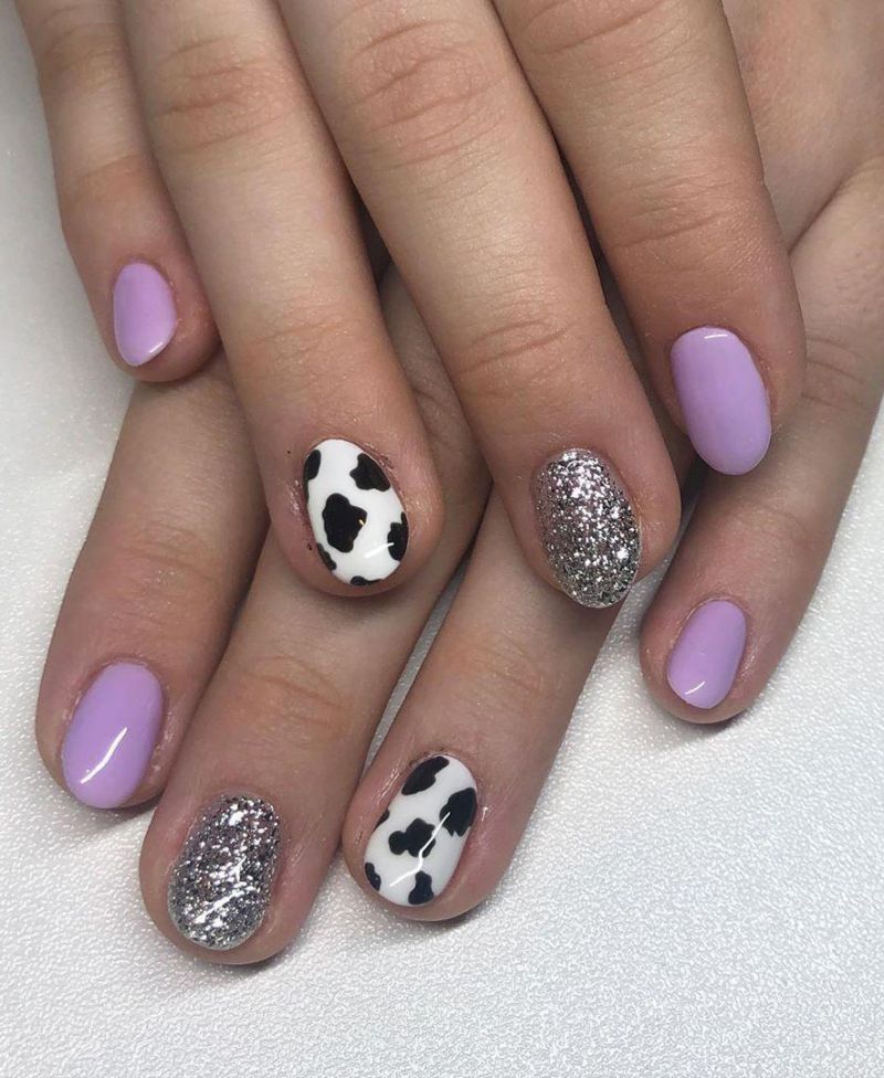 50 Stylish Cow Print Nail Art Designs For Inspiration