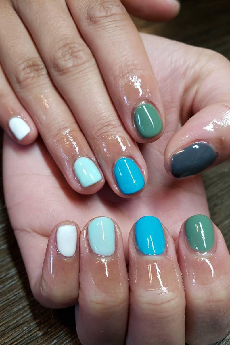 55 Elegant Multicolor Nails for Spring You Will Love