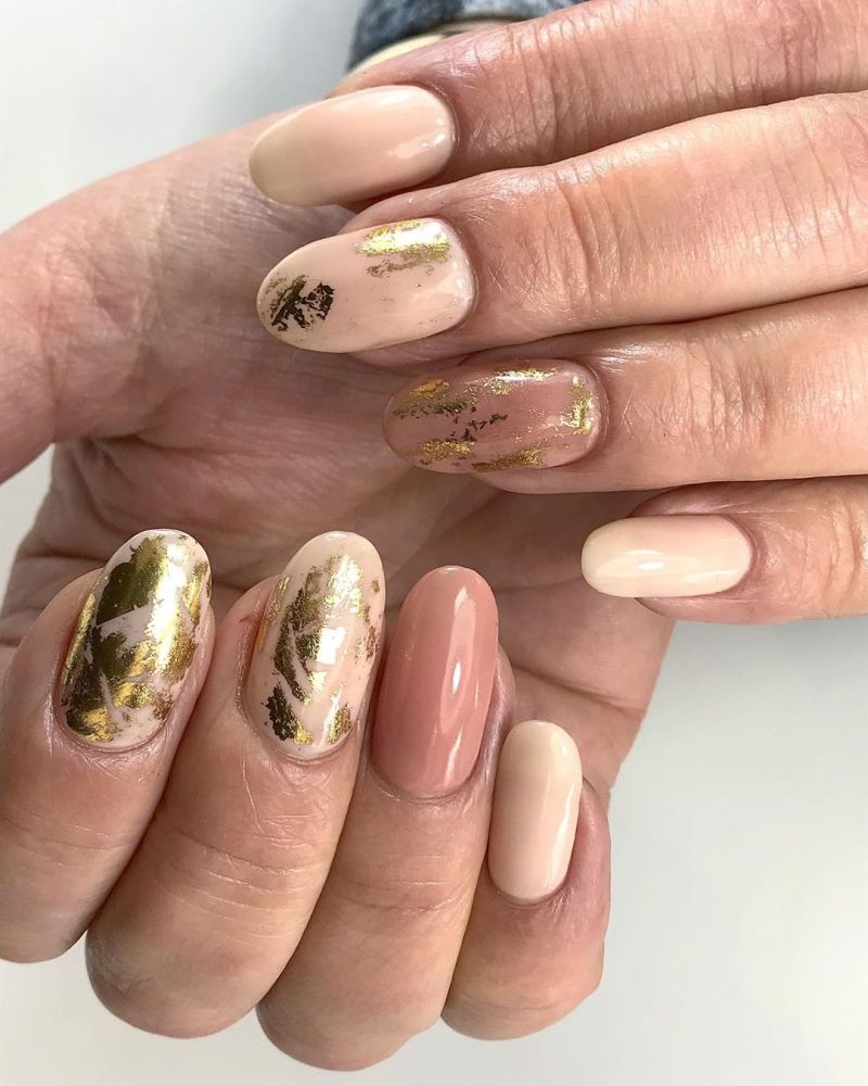 55 Elegant Foil Nail Art Designs for Spring