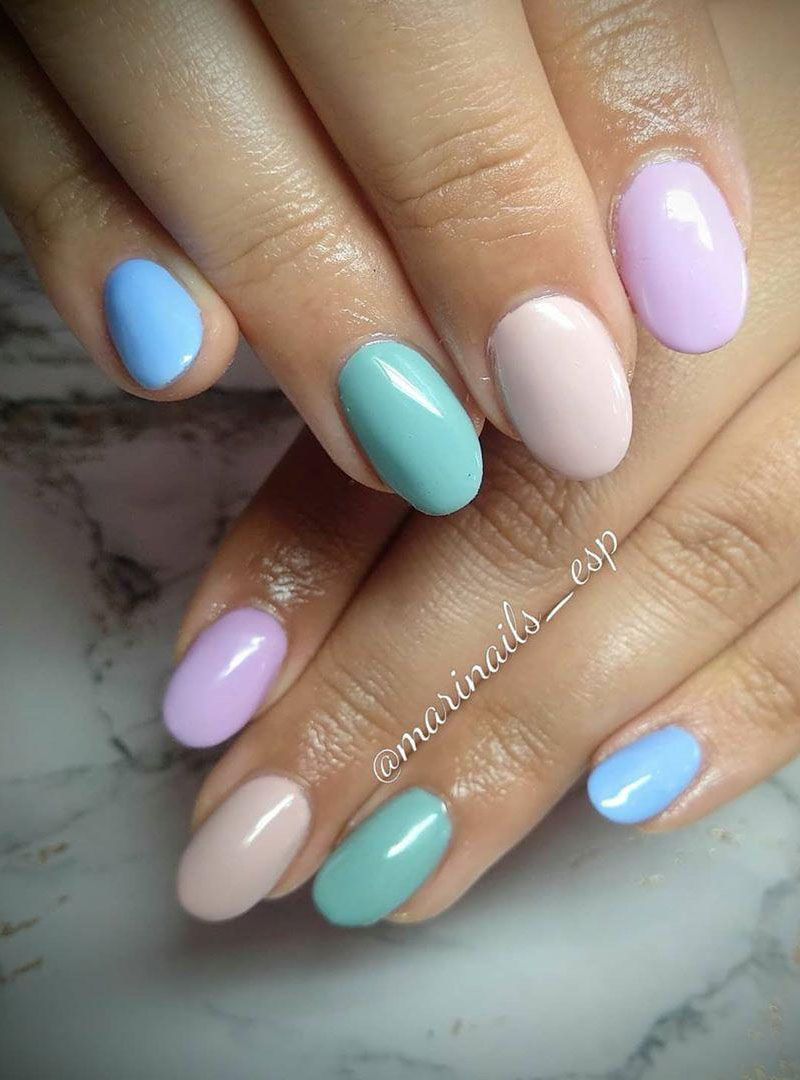 55 Elegant Multicolor Nails for Spring You Will Love