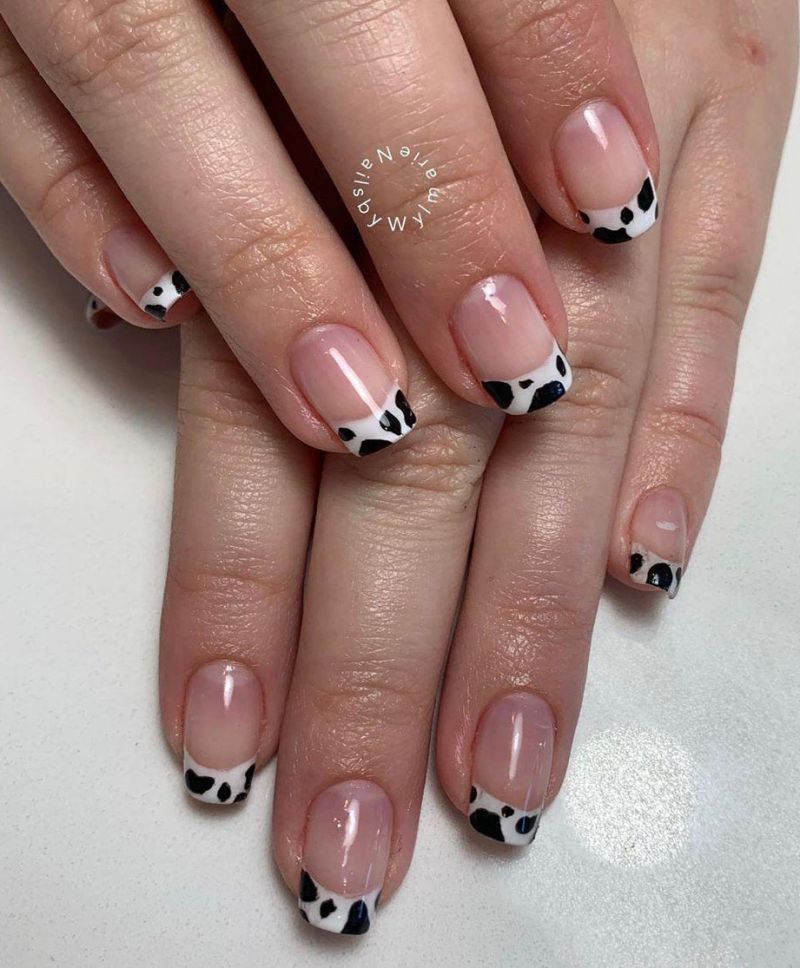 50 Stylish Cow Print Nail Art Designs For Inspiration