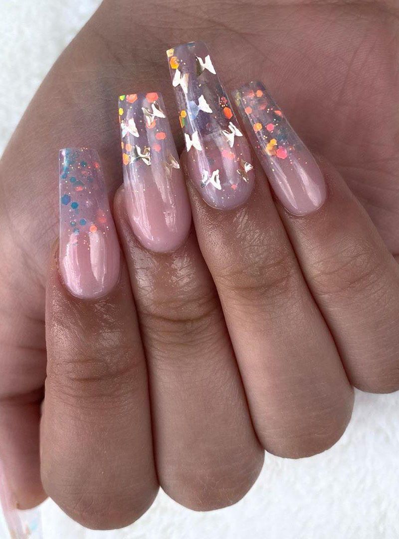 55 Trendy Butterfly Nail Art Designs for Spring