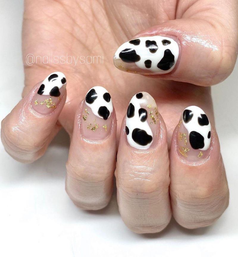 50 Stylish Cow Print Nail Art Designs For Inspiration