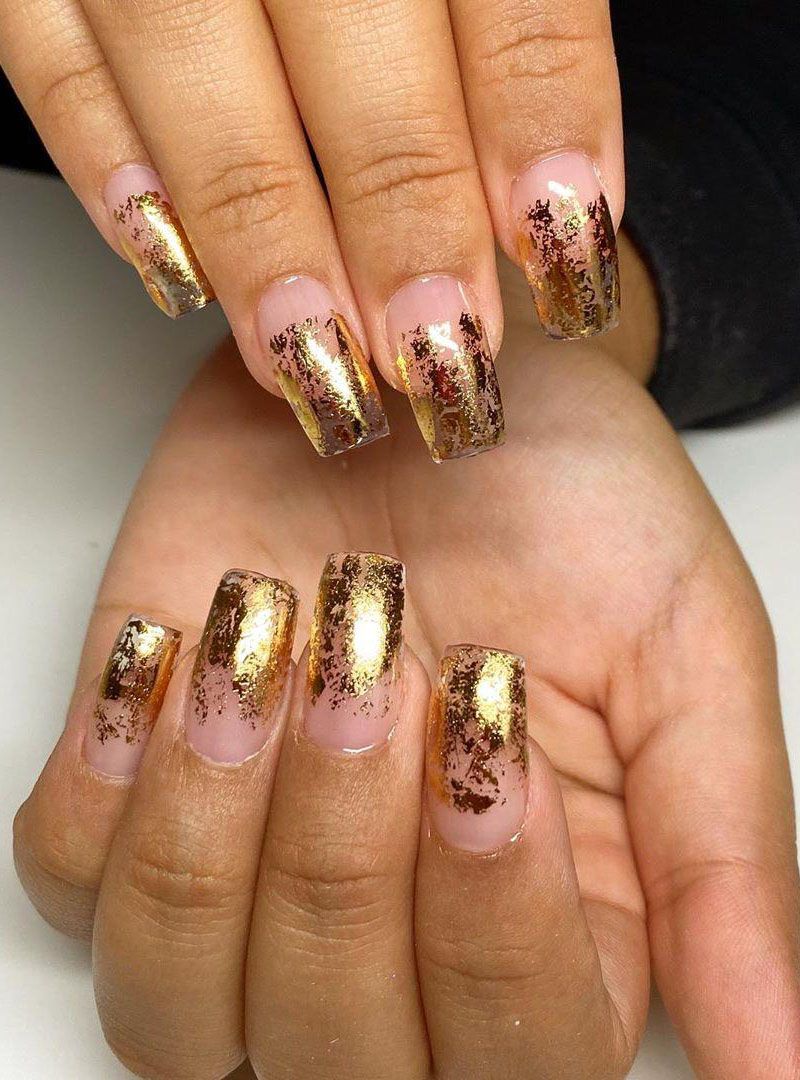 55 Elegant Foil Nail Art Designs for Spring