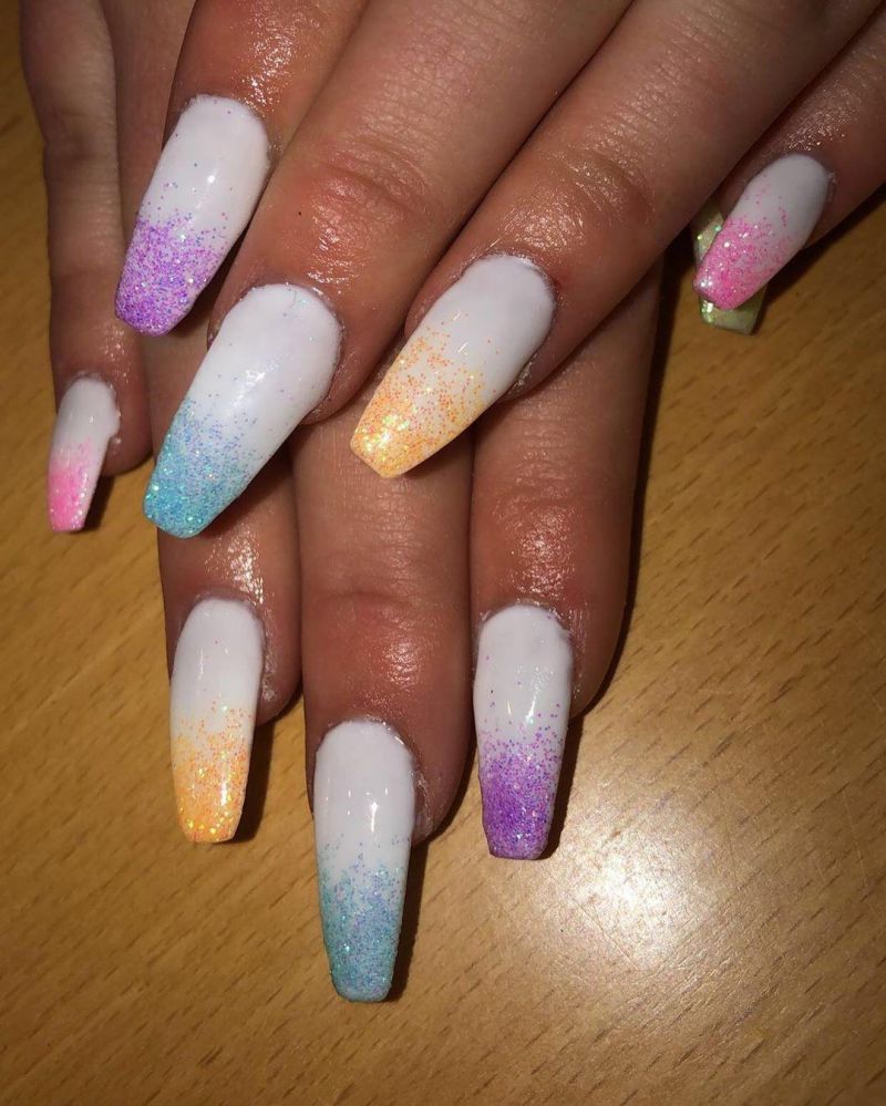 55 Elegant Multicolor Nails for Spring You Will Love