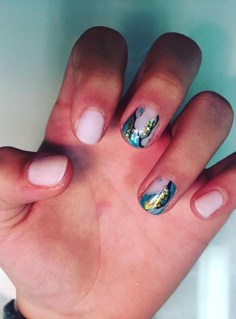 55 Elegant Foil Nail Art Designs for Spring