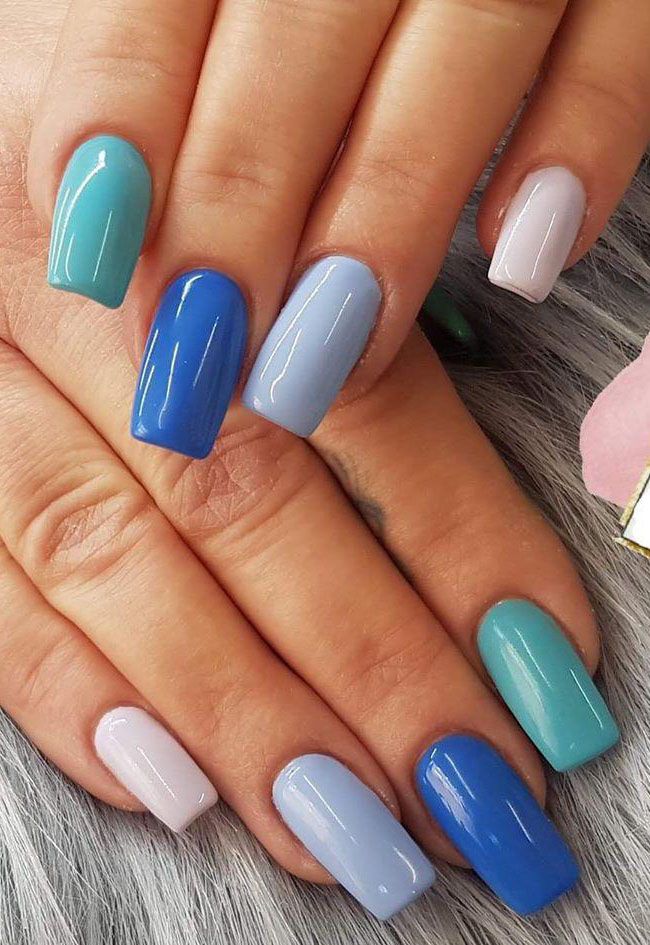 55 Elegant Multicolor Nails for Spring You Will Love