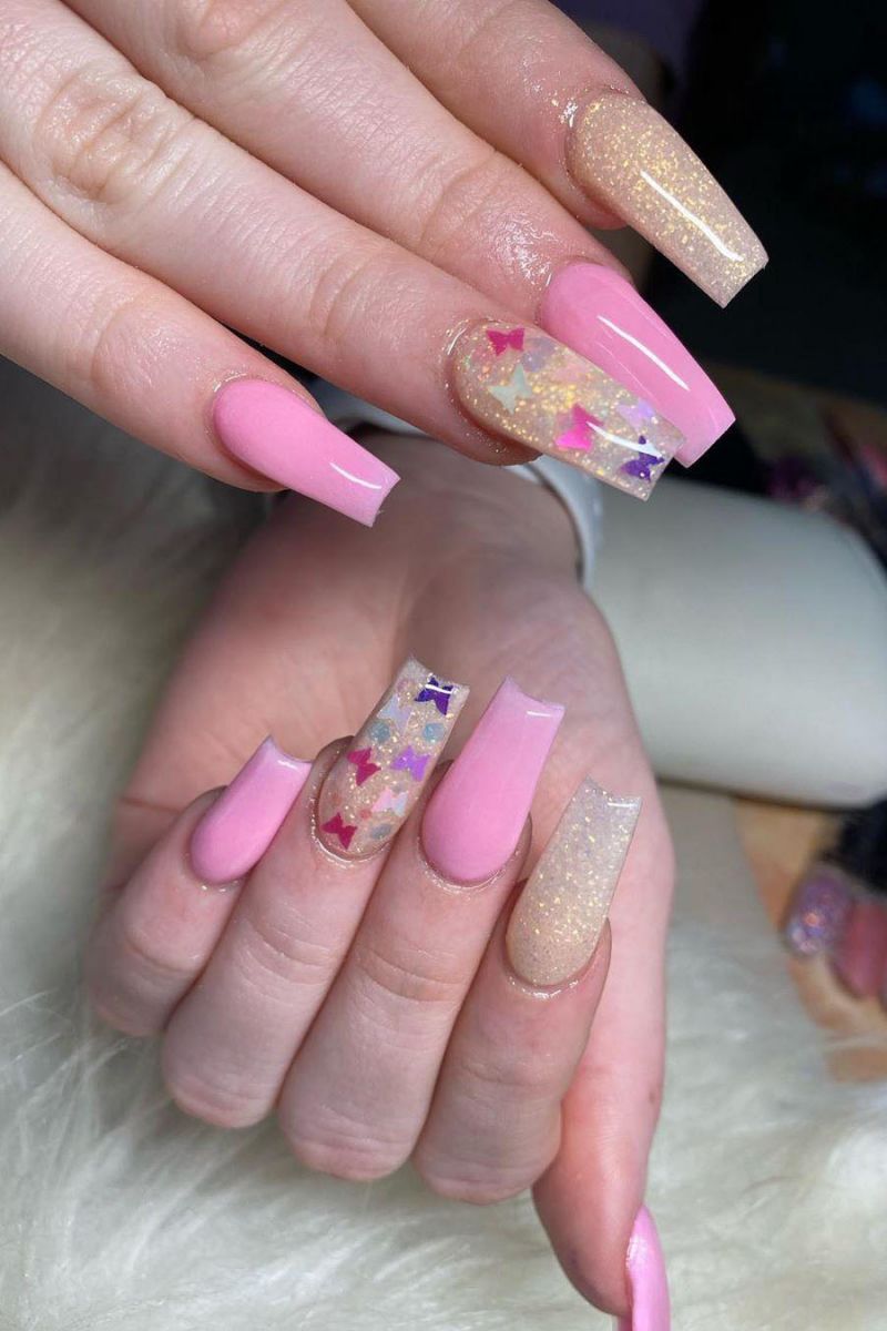 55 Trendy Butterfly Nail Art Designs for Spring