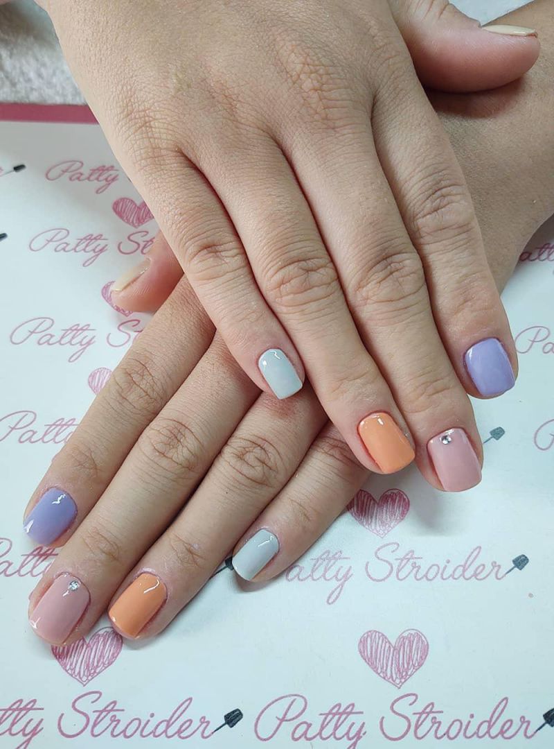 55 Elegant Multicolor Nails for Spring You Will Love