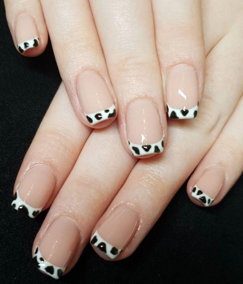 50 Stylish Cow Print Nail Art Designs For Inspiration