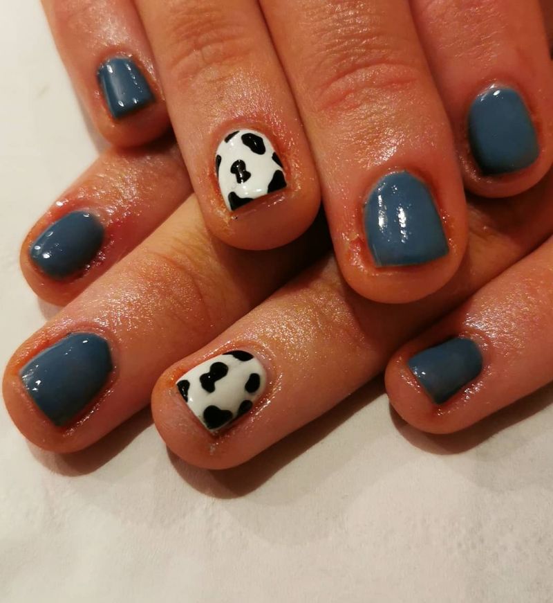 50 Stylish Cow Print Nail Art Designs For Inspiration