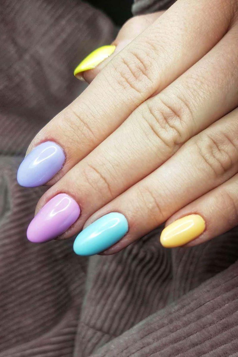 55 Elegant Multicolor Nails for Spring You Will Love