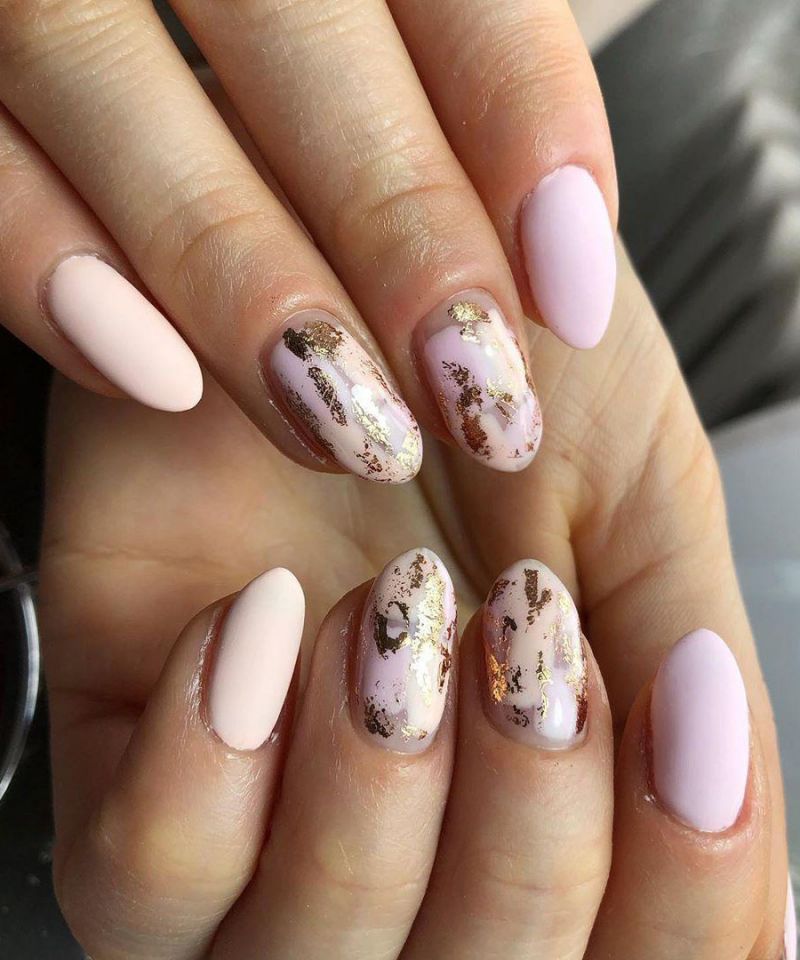 55 Elegant Foil Nail Art Designs for Spring