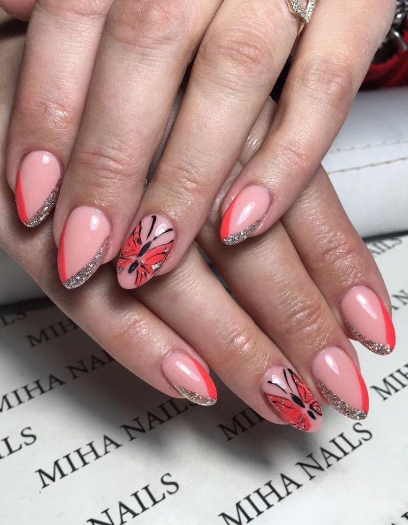 55 Trendy Butterfly Nail Art Designs for Spring