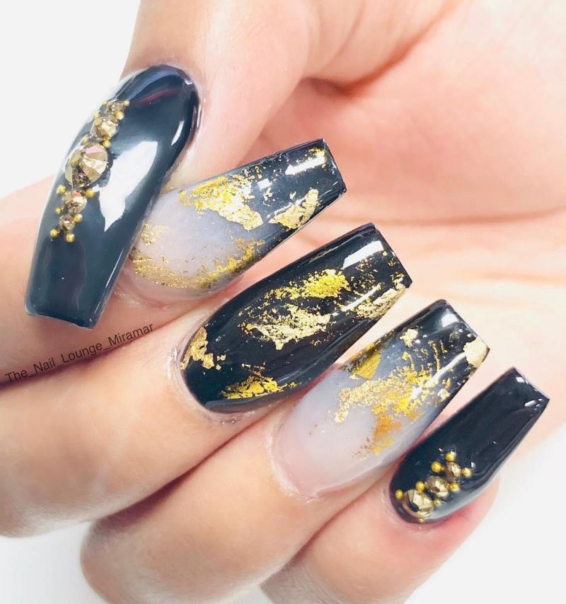 55 Elegant Foil Nail Art Designs for Spring