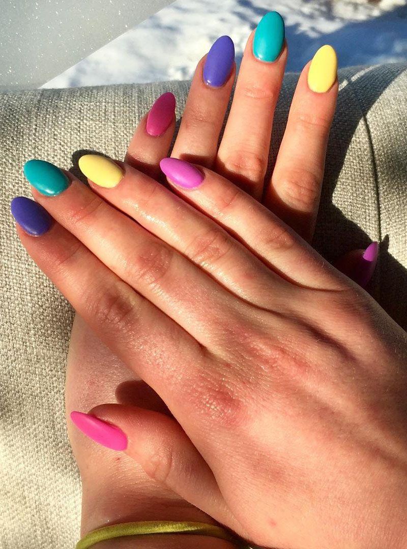 55 Elegant Multicolor Nails for Spring You Will Love