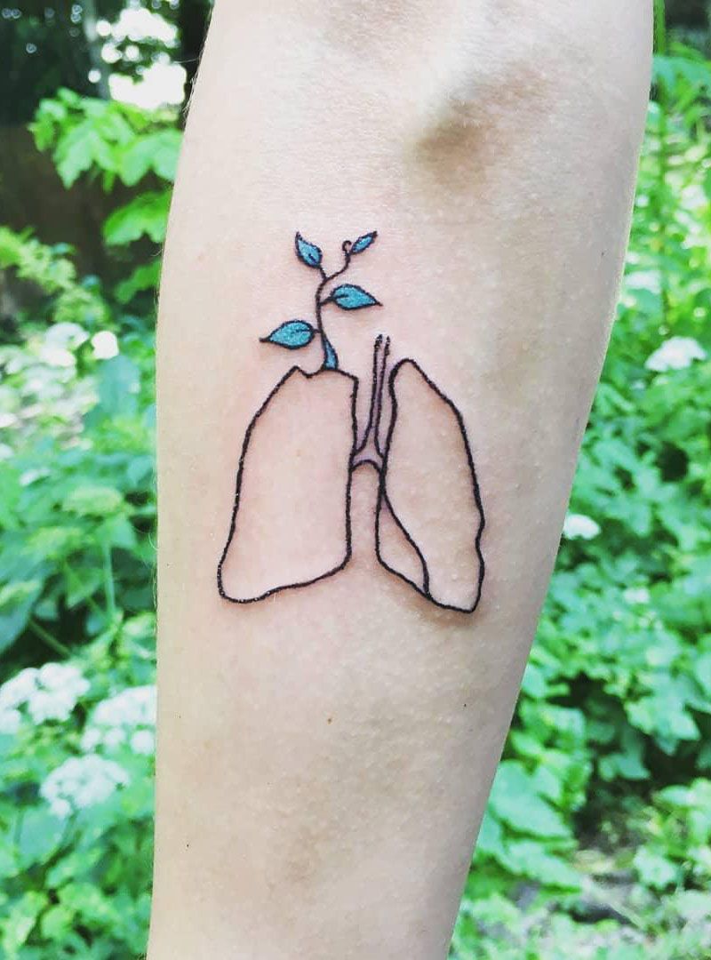 50 Creative Anatomical Lung Tattoos Give You Energy