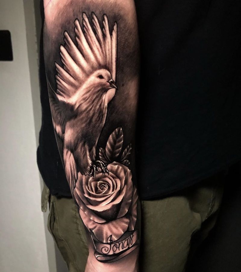 30 Cute Dove Tattoos to Show Your Love for The World Style VP