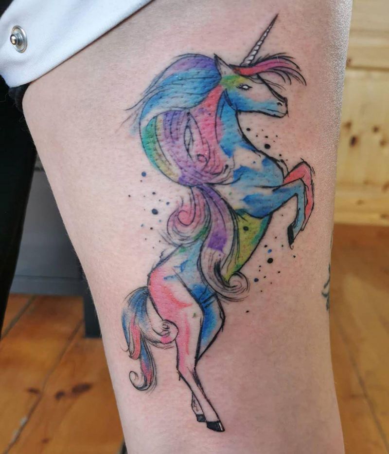 30 Excellent Unicorn Tattoo Designs You Will Love