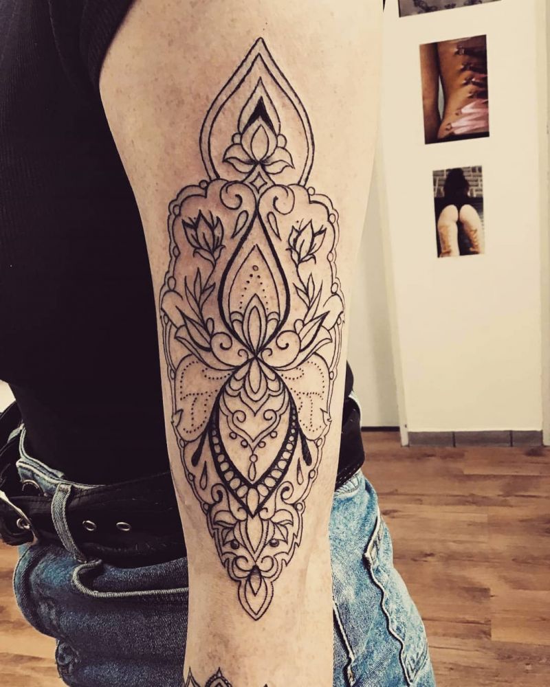 30 Pretty Mandala Tattoos You Will Love